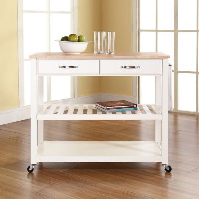 Crosley Wood-Top Kitchen Prep Cart