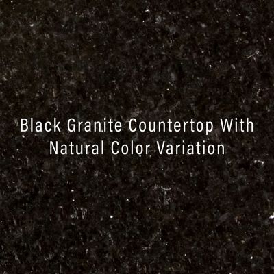 Image showing  3-Tier Alexandria Granite-Top Wheeled Kitchen Island, Black