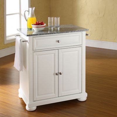 Crosley Alexandria Granite-Top Portable Kitchen Island/Cart, KF30023ABK