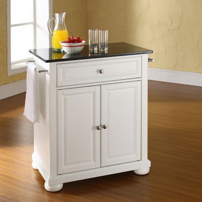 Crosley Alexandria Granite-Top Portable Kitchen Island/Cart, KF30024ABK