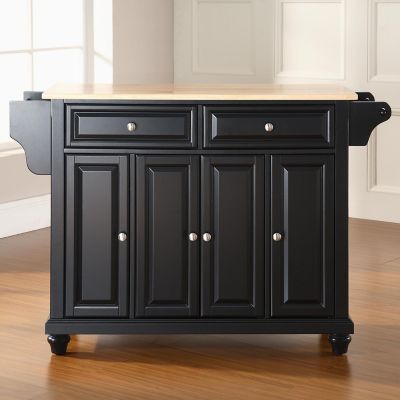 Crosley Cambridge Natural Wood Top Kitchen Island