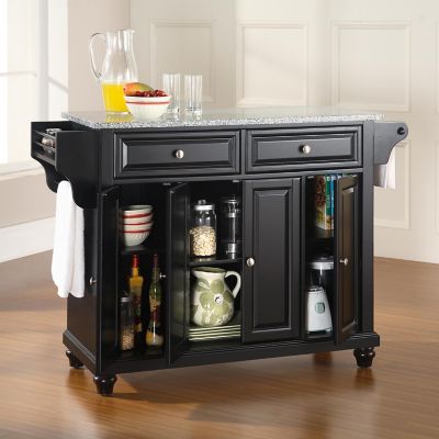 Image showing  3-Tier Cambridge Granite-Top Kitchen Island, Gray