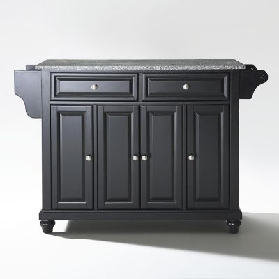 Image showing 5 th Crosley 3-Tier Cambridge Granite-Top Kitchen Island, Gray
