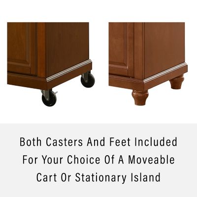 Image showing  3-Tier Cambridge Granite-Top Kitchen Island, Gray