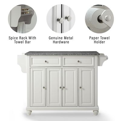 Image showing  3-Tier Cambridge Granite-Top Kitchen Island, Gray