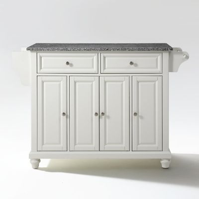 Image showing 5 th Crosley 3-Tier Cambridge Granite-Top Kitchen Island, Gray