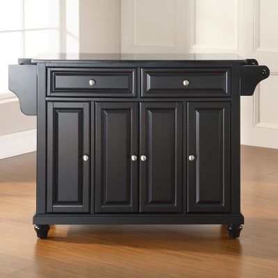 Crosley Cambridge Black Granite-Top Kitchen Island