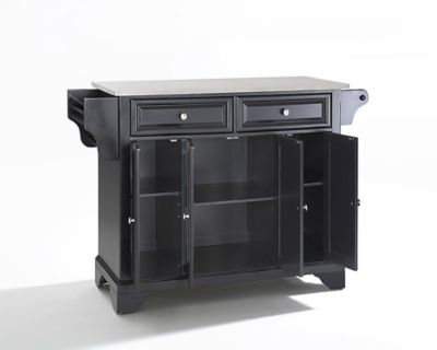Image showing  3-Tier Lafayette Stainless Steel-Top Kitchen Island