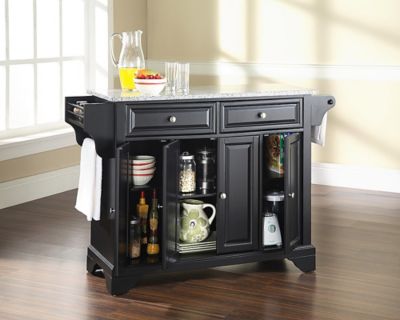 Image showing  3-Tier Lafayette Granite-Top Kitchen Island, Gray