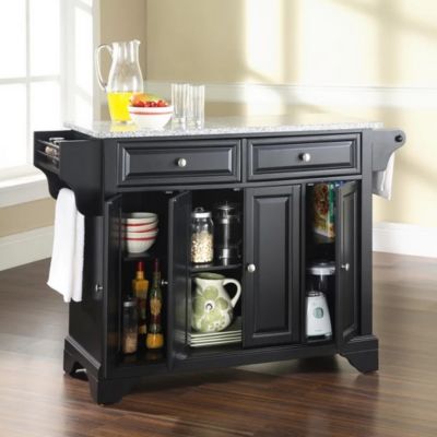 Image showing  3-Tier Lafayette Granite-Top Kitchen Island, Gray
