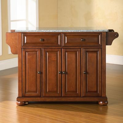 Crosley Lafayette Granite-Top Kitchen Island -  KF30003BCH