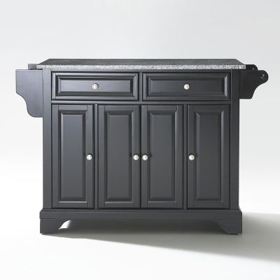 Image showing  3-Tier Lafayette Granite-Top Kitchen Island, Black
