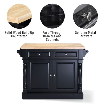 Image showing  3-Tier Oxford Butcher Block Kitchen Island