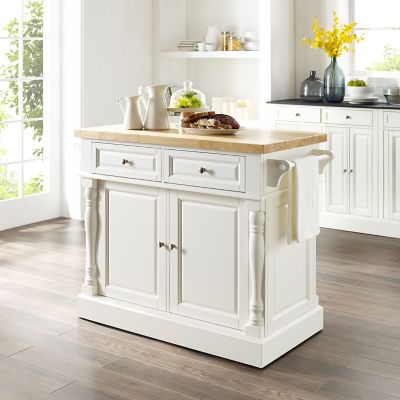 Crosley 3-Tier Oxford Butcher Block Kitchen Island