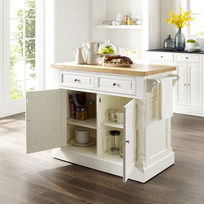 Image showing  3-Tier Oxford Butcher Block Kitchen Island