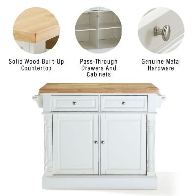 Image showing  3-Tier Oxford Butcher Block Kitchen Island