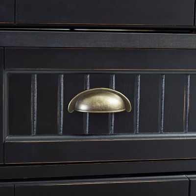 Image showing 8 th Crosley 72 in. Seaside Kitchen Pantry, CF3103-BK