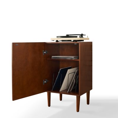 Image showing  Everett Mahogany Record Player Stand, 16 in. x 20.75 in. x 33.5 in.