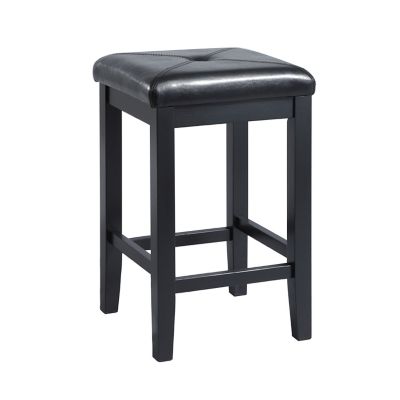 Image showing  24 in. Upholstered Square Seat Bar Stools, 2-Pack
