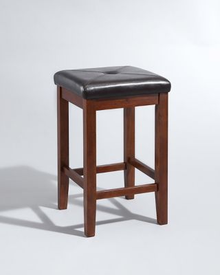 Image showing  24 in. Upholstered Square Seat Bar Stools, 2-Pack