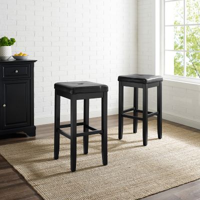 Crosley 29 in. Upholstered Square Seat Bar Stools, 2 pc.