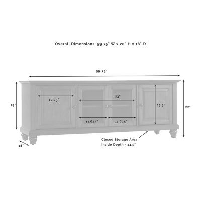 Image showing  Cambridge Low-Profile TV Stand for TVs Up to 60 in.