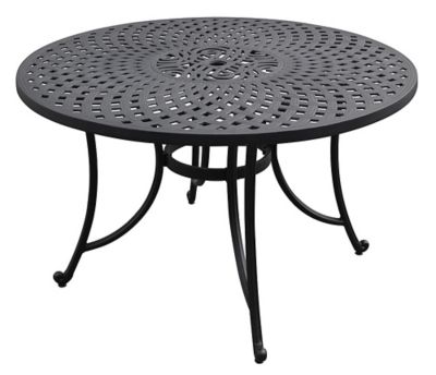 Image showing  46 in. Sedona Cast Aluminum Round Dining Table for 4 People