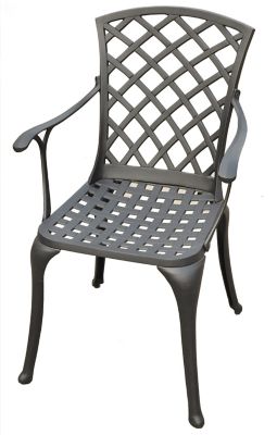 Image showing  Sedona Cast-Aluminum High-Back Patio Armchairs, 2-Pack
