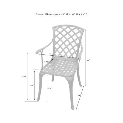 Image showing  Sedona Cast-Aluminum High-Back Patio Armchairs, 2-Pack