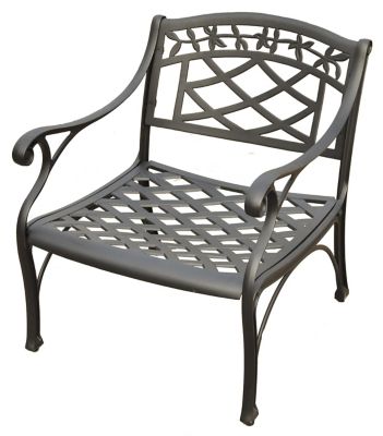 Image showing  Sedona Cast Aluminum Patio Club Chair, Black