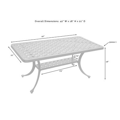 Image showing  Sedona Cast-Aluminum Cocktail Table
