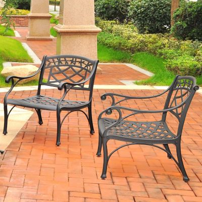 Crosley 2 pc. Sedona Cast Aluminum Seating Set, KO60006BK