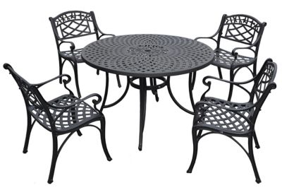 Image showing  5 pc. Sedona Cast Aluminum Dining Set, 46 in., KOD6001BK