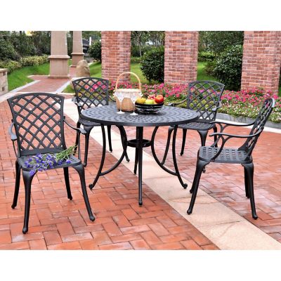 Crosley 5 pc. Sedona Cast Aluminum Dining Set, 46 in., KOD6002BK