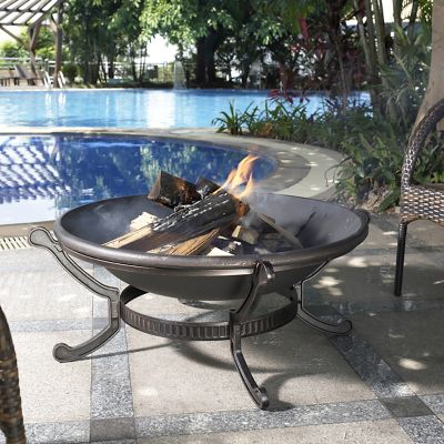 Image showing  35 in. Ashland Wood-Burning Fire Pit, Steel