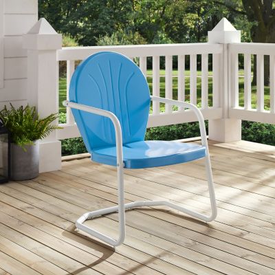 Image showing  Griffith Metal Patio Chair, Blue