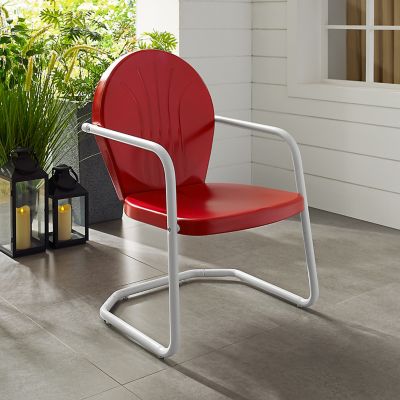 Crosley Griffith Metal Chair, Red