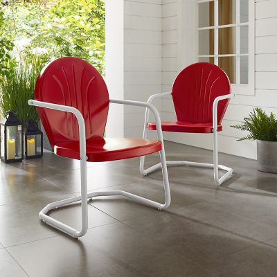 Image showing  Griffith Metal Patio Chair, Red