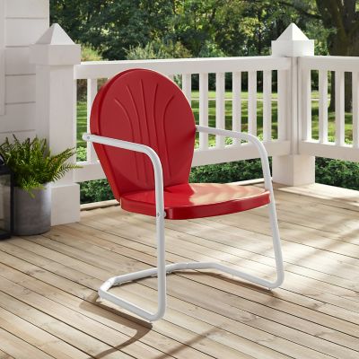 Image showing  Griffith Metal Patio Chair, Red