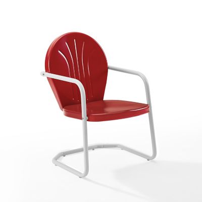Image showing 7 th Crosley Griffith Metal Patio Chair, Red