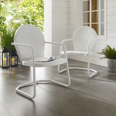 Image showing  Griffith Metal Patio Chair, White