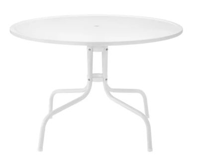 Image showing  Griffith Metal Dining Table, White, 40 in.