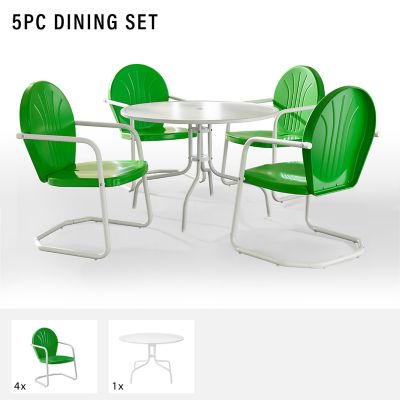 Image showing  5 pc. Griffith Metal Outdoor Dining Set, 40 in., KOD1001WH