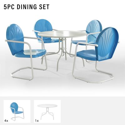 Image showing  5 pc. Griffith Metal Dining Set, 40 in.