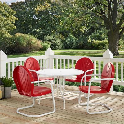 Image showing  5 pc. Griffith Outdoor Metal Dining Set with 40 in. Table