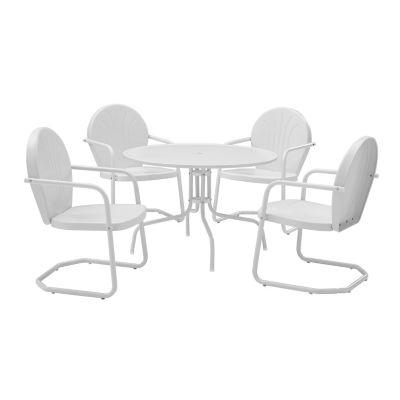 Image showing  5 pc. Griffith Metal Outdoor Dining Set, 40 in., KOD1004WH