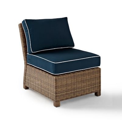 Crosley Bradenton Wicker Center Chair, Navy