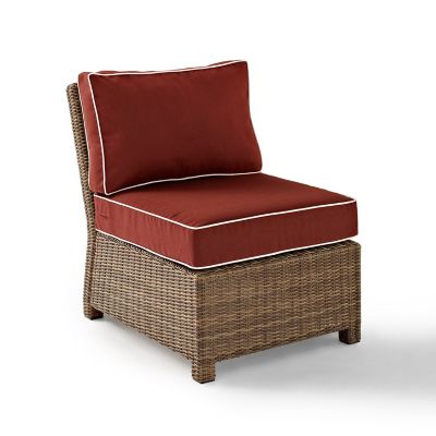 Crosley Bradenton Wicker Center Chair, Red