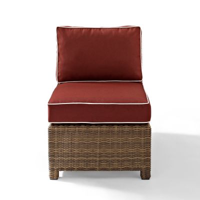 Image showing  Bradenton Wicker Center Patio Chair, Red