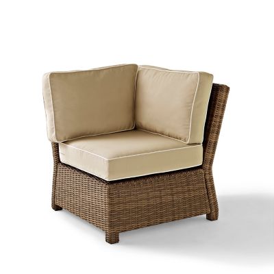 Crosley Bradenton Wicker Corner Chair, Brown